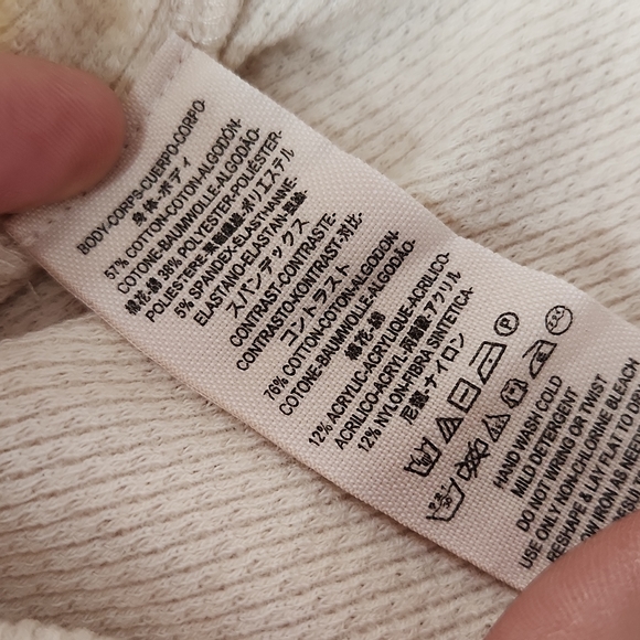 Like new Free People Sweater bell sleeves mixed pattern boho sweater fairground - Picture 4 of 7